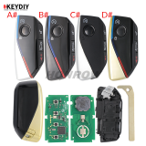 KEYDIY KD FGB57 4 button remote key with  434mhz support KD-MP KDX2 KD-MAX KDX4