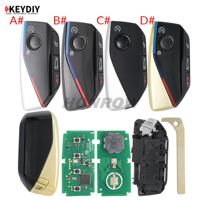 KEYDIY KD FGB57 4 button remote key with  434mhz support KD-MP KDX2 KD-MAX KDX4
