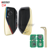 KEYDIY KD FGB57 4 button remote key with  434mhz support KD-MP KDX2 KD-MAX KDX4