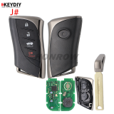 KEYDIY TB02-4 smart remote key with 8A chip,please choose the key style