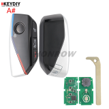 KEYDIY KD FGB57 4 button remote key with  434mhz support KD-MP KDX2 KD-MAX KDX4