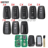 KEYDIY TB01 3 button KD Smart Key Universal Remote Control with 8A chip for Toyota Corolla RAV4 Camry/Lexus
