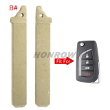 For Toy remote key blade