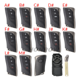 For new 24-25 Lexus 2/2+1/3/3+1 button remote key blank with key blade
