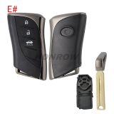 For new 24-25 Lexus 2/2+1/3/3+1 button remote key blank with key blade