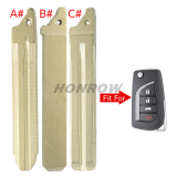 For Toy remote key blade