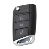 For VW keyless MQB platform  3 button flip remote key  with ID48 chip-434mhz M49 MEGAMOS 49 chip used for T-Cross, etc