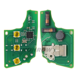 For VW MQB platform 3 button flip remote key  unkeyless-go with MEGAMOS ID48 chip-434mhz & HU66 blade