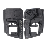 KYDZ For VW keyless MQB platform  3 button flip remote key  with ID48 chip-434mhz HU162T Blade