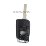 For VW keyless MQB platform  3 button flip remote key  with ID48 chip-434mhz M49 MEGAMOS 49 chip used for T-Cross, etc