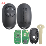 For FIAT 500E 4 button remote key with ATMEL AES 6A chip 433Mhz FSK FCC ID: LTQFI7PE 6000634187