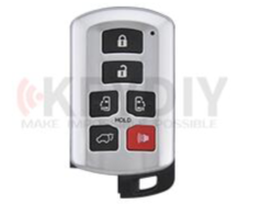 KEYDIYTIB07 with 8A4D chip for KD-X2KD MAX KDX4 Car Key Remote Fit More than 2000 Models