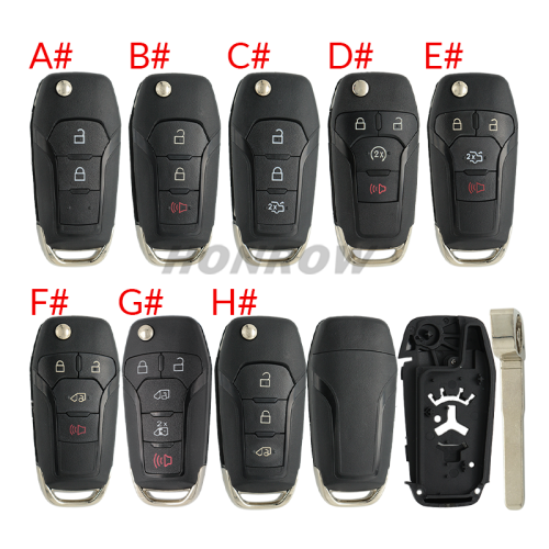 For Ford 2/2+1/3/3+1/4+1 button remote key shell, please choose the key type