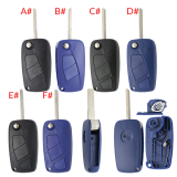 For Fiat 3 button remtoe key blank with special battery clamp