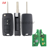 For Original Chrysler/Jeep 4 button flip remote key 434mhz with Megamos 48 AES chip with original PCB