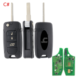 For Chrysler/Jeep 4 button flip remote key 434mhz with Megamos 48 AES chip