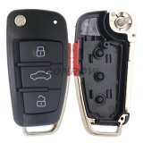 For Audi 3+1 button remote key blank