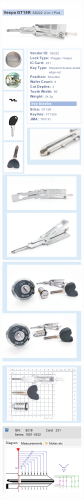 Lishi Tool Vespa GT15R SS222 2-in-1 lock pick lishi style lock pick 2 in 1 tool