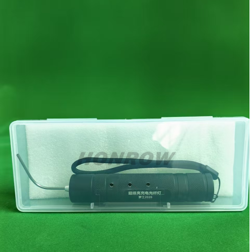 Luogong 2026 Super Bright Rechargeable Fiber Optic Lamp This rechargeable fiber optic light is powered by an 18650 battery, delivering ultra-bright illumination and extended runtime. The battery is removable and replaceable for added convenience