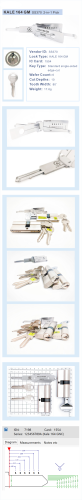 Lishi Tool KALE 164 GM SS370 2-in-1 pick Standard single-sided edge-cut  lock pick lishi style lock pick 2 in 1 tool