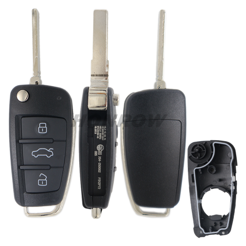 For Audi  3 button remote key blank