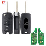 For Chrysler/Jeep 4 button flip remote key 434mhz with Megamos 48 AES chip