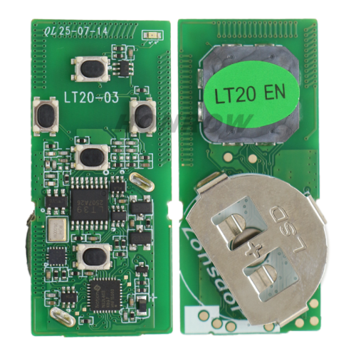 Lonsdor LT20-03 Smart Key PCB with key shell  8A+4D Adjustable Frequency For Toyota 0780 Support K518 & K518ISE & KH100+ Transponder chip: ID71 CHIP P1:9F Frequency: 433MHz 271451-0780