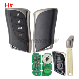 Lonsdor LT20-07 Smart Key with 6 button key shell  8A+4D Adjustable Frequency For Lexus 0440 Support K518 & K518ISE & KH100+