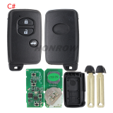 Lonsdor LT20-01 Smart Key with key shell 8A+4D Adjustable Frequency For Toyota & Lexus 3370 0140 A433 F433 5290 Support K518 & K518ISE & KH100+ Support Frequency: 312MHz/314.35MHz/315.12MHz/433.92MHz