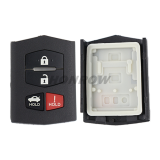 For Mazda 6 3+1 flip remote key with 4D63 chip 313.8mhz FSK  KPU41788 