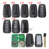 Lonsdor LT20-04 Smart Key with key shell 8A+4D Adjustable Frequency For Toyota & Lexus 0010 0020 7930 2110 Support K518 & K518ISE & KH100+