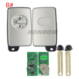 Lonsdor LT20-03 Smart Key PCB with key shell  8A+4D Adjustable Frequency For Toyota 0780 Support K518 & K518ISE & KH100+ Transponder chip: ID71 CHIP P1:9F Frequency: 433MHz 271451-0780