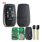 Lonsdor LT20-06 Smart Key with 5 button key shell  8A+4D Adjustable Frequency For Toyota 5380 0120 Support K518 & K518ISE & KH100+