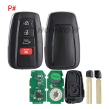 LONSDOR LT30-01 4 button smart key with TOYOTA 4A UNIVERSAL SMART KEY BOARD NUMBER 2000 2561 1320 2550 01 10 SUPPORTED MODELS： COROLLA(2019-)  LEVIN(2019-) COROLLA CROSS(2019-)  ALLION(2016-) CAMRY(2024-)
