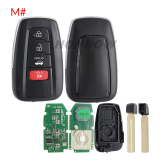 Lonsdor LT20-08 Smart Key PCB with Key shell 8A+4D Adjustable Frequency For Toyota 0410 Support K518 & K518ISE & KH100+