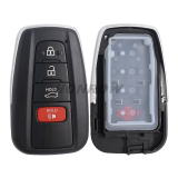 AUTEL IKEYTY004AL 3+1 Buttons 315/433 MHz Smart Key Support 8A 4D Used with KM100 IM508 IM608 PRO