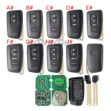 Lonsdor LT20-04 Smart Key with key shell 8A+4D Adjustable Frequency For Toyota & Lexus 0010 0020 7930 2110 Support K518 & K518ISE & KH100+