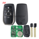 Lonsdor LT20-06 Smart Key with 5 button key shell  8A+4D Adjustable Frequency For Toyota 5380 0120 Support K518 & K518ISE & KH100+