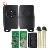 Lonsdor LT20-03 Smart Key PCB with key shell  8A+4D Adjustable Frequency For Toyota 0780 Support K518 & K518ISE & KH100+ Transponder chip: ID71 CHIP P1:9F Frequency: 433MHz 271451-0780