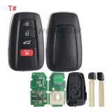 Lonsdor LT20-08 Smart Key PCB with Key shell 8A+4D Adjustable Frequency For Toyota 0410 Support K518 & K518ISE & KH100+