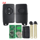 Lonsdor LT20-03 Smart Key PCB with key shell  8A+4D Adjustable Frequency For Toyota 0780 Support K518 & K518ISE & KH100+ Transponder chip: ID71 CHIP P1:9F Frequency: 433MHz 271451-0780