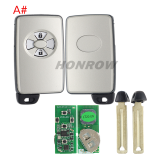 Lonsdor LT20-03 Smart Key PCB with key shell  8A+4D Adjustable Frequency For Toyota 0780 Support K518 & K518ISE & KH100+ Transponder chip: ID71 CHIP P1:9F Frequency: 433MHz 271451-0780