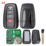Lonsdor LT20-04 Smart Key with key shell 8A+4D Adjustable Frequency For Toyota & Lexus 0010 0020 7930 2110 Support K518 & K518ISE & KH100+