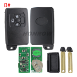 Lonsdor LT20-03 Smart Key PCB with key shell  8A+4D Adjustable Frequency For Toyota 0780 Support K518 & K518ISE & KH100+ Transponder chip: ID71 CHIP P1:9F Frequency: 433MHz 271451-0780