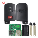 Lonsdor LT20-04 Smart Key with key shell 8A+4D Adjustable Frequency For Toyota & Lexus 0010 0020 7930 2110 Support K518 & K518ISE & KH100+
