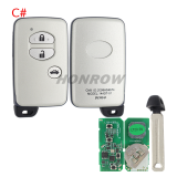 Lonsdor LT20-01 Smart Key with key shell 8A+4D Adjustable Frequency For Toyota & Lexus 3370 0140 A433 F433 5290 Support K518 & K518ISE & KH100+ Support Frequency: 312MHz/314.35MHz/315.12MHz/433.92MHz