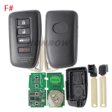 Lonsdor LT20-04 Smart Key with key shell 8A+4D Adjustable Frequency For Toyota & Lexus 0010 0020 7930 2110 Support K518 & K518ISE & KH100+