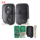 Lonsdor LT20-01 Smart Key with key shell 8A+4D Adjustable Frequency For Toyota & Lexus 3370 0140 A433 F433 5290 Support K518 & K518ISE & KH100+ Support Frequency: 312MHz/314.35MHz/315.12MHz/433.92MHz