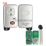 Lonsdor LT20-01 Smart Key with key shell 8A+4D Adjustable Frequency For Toyota & Lexus 3370 0140 A433 F433 5290 Support K518 & K518ISE & KH100+ Support Frequency: 312MHz/314.35MHz/315.12MHz/433.92MHz