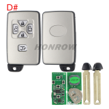 Lonsdor LT20-03 Smart Key PCB with key shell  8A+4D Adjustable Frequency For Toyota 0780 Support K518 & K518ISE & KH100+ Transponder chip: ID71 CHIP P1:9F Frequency: 433MHz 271451-0780